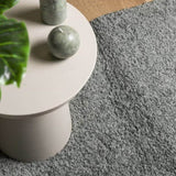 ZNTS Shaggy Rug PAMPLONA High Pile Modern Green 160x160 cm 375302