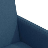 Dining Chairs with Wheel 2 pcs Blue 57 x 66 x 94 cm Fabric 42017815