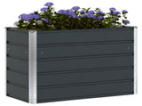 Planter Anthracite 100 x 50 x 75 cm Galvanised Steel 42018203