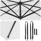 Roma Parasol Beige 286 x 284 x 265 cm Aluminium and Polyester 42003335