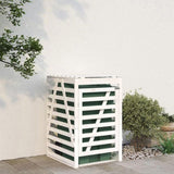 Wheelie Bin Storage White 84x90x128.5 cm Solid Wood Pine 825101