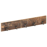 Hall Hanger with 5 Hooks 100x2.5x15 cm Solid Reclaimed Wood 321950