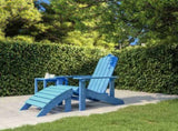Garden Chair Aqua Blue HDPE Standard Detachable 318648