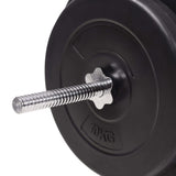 Weight Bench with Weight Rack, Barbell and Dumbbell Set 90 kg 275373