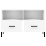 TV Cabinet White 80x36x50 cm Engineered Wood 828980