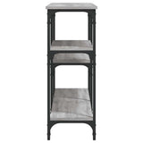 Console Table Grey Sonoma 160x29x75 cm Engineered Wood 834088
