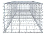 Gabion Basket with Cover 400x50x50 cm Galvanised Iron 3295135