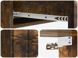 Wall-Mounted Side Table Smoked Oak 87.5 x 34.5 x 17 cm 898330