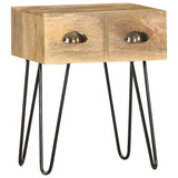 Bedside Cabinet 40x30x50 cm Solid Mango Wood 286124