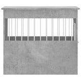 Dog Crate Furniture Concrete Grey 55x80x68 cm Engineered Wood 838326