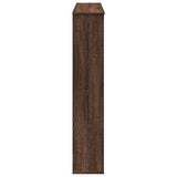 Fireplace Surround Brown Oak 100x20x100 cm Engineered Wood 854577