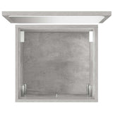 2 Piece Bathroom Furniture Set Concrete Grey Engineered Wood 856368