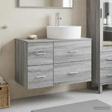 Bathroom Furniture Set 2 pcs Grey Sonoma Engineered Wood 3403989