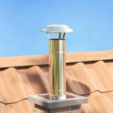 Chimney Extension Silver 25 x 25 x 65 cm Stainless Steel 42008443