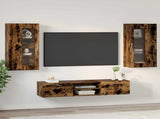 TV Cabinet Set FLORIN 3 pcs Smoked Oak Engineered Wood 3397929