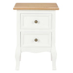 ZNTS Bedside Cabinet 2 pcs White 35x30x49 cm MDF 280037