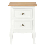 ZNTS Bedside Cabinet 2 pcs White 35x30x49 cm MDF 280037