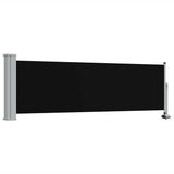 Patio Retractable Side Awning 80x300 cm Black 48358