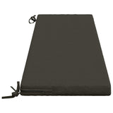 2-Piece Bench Cushions SOEST 2 pcs 100% Polyester Anthracite 949041