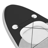 Inflatable Stand Up Paddle Board Set Black 330x76x10 cm 93388