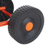 Wheeled Sprinkler Sled with Rotatable Head Red Steel 4005276