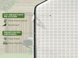 Walk-in Greenhouse with 3 Tier 12 Shelves, Small Greenhouse with Reinforced PE Cover, Garden Plant T3398P318656
