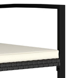 Outdoor Dining Set Black, Cream Poly rattan Standard 3100409