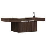 Coffee Table Brown Oak 80x55x40 cm Engineered Wood 840869