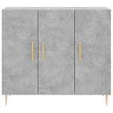 Sideboard Concrete Grey 90x34x80 cm Engineered Wood 828096
