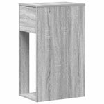 ZNTS Computer Tower Stand with Drawer Grey Sonoma 30x44x74 cm 858736