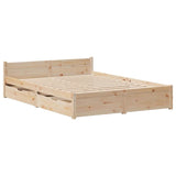 Bed Frame without Mattress 120x190 cm Small Double Solid Wood Pine 3301676
