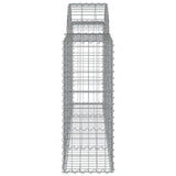 Arched Gabion Baskets 13 pcs 200x30x80/100 cm Galvanised Iron 3146100