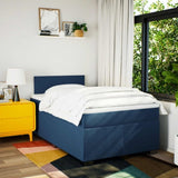 Box Spring Bed with Mattress Blue 120x200 cm Fabric 3285854