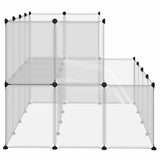 Small Animal Cage Transparent 143x107x93 cm PP and Steel 340570
