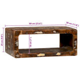 TV Cabinet Multicolour 60 x 30 x 25 cm Solid Reclaim wood 4104532