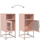 ZNTS Bedside Cabinet Pink 36x39x78 cm Cold-rolled Steel 853411