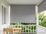 Outdoor Roller Blind UV Protection Light Grey Polyester 42041276