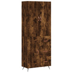 Highboard Smoked Oak 69.5x34x180 cm Engineered Wood 3195880