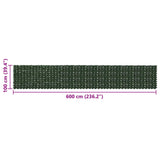 Balcony Screen with Leaves Dark Green 600 x 100 cm 42040631