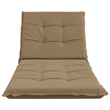 Sunlounger Cushion GEMERT 100% Polyester Taupe 190 x 80 x 9 cm 947453