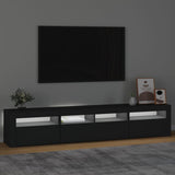 TV Cabinet Black Engineered wood Large TV Cabinet Rectangular 3152731
