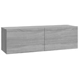 Wall TV Cabinets 2 pcs Grey Sonoma 100x30x30 cm Engineered Wood 820467