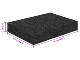 Rubber Granulate Patio Pad Black 6 x 9 x 2 cm Rubber 42027239