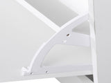 2PC Shoes Storage Chest Cloths Rack Unit w/Mirror Multiple Shelves Large Storage Capacity Shoes T3398P328326
