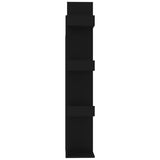 Book Cabinet Black 48x25.5x140 cm Engineered Wood 808910
