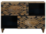 Sideboard with Storage Brown 80 x 33.5 x 75 cm Solid Mango Wood 4018359