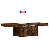 Coffee Table Smoked Oak 100x55x40 cm Engineered Wood 840874