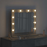 Vanity Mirror Rectangular Concrete Grey 60 x 55 x 18 cm 868288