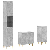 3 Piece Bathroom Cabinet Set DELFT Engineered Wood 3417867