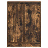 Shoe Cabinet Smoked Oak 57x34x76 cm Engineered Wood 861872